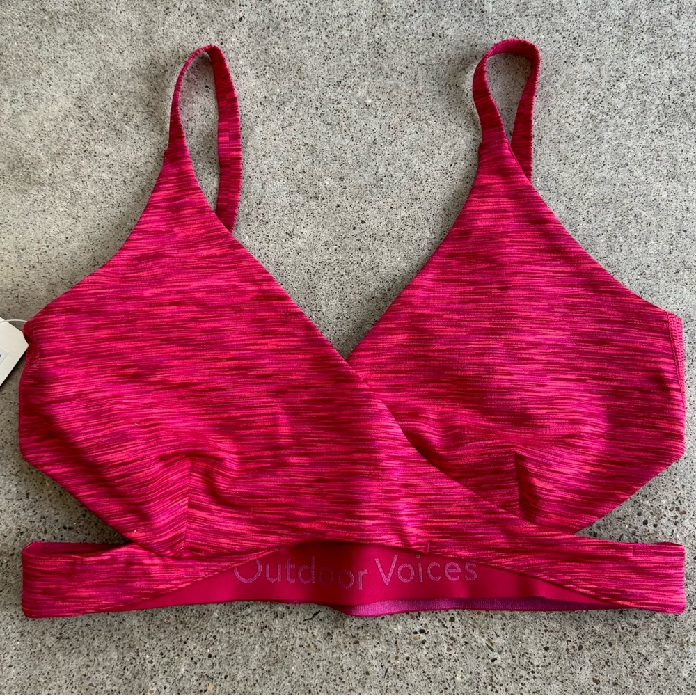 Outdoor Voices Freeform Flow Low Coverage Bra. Size Small